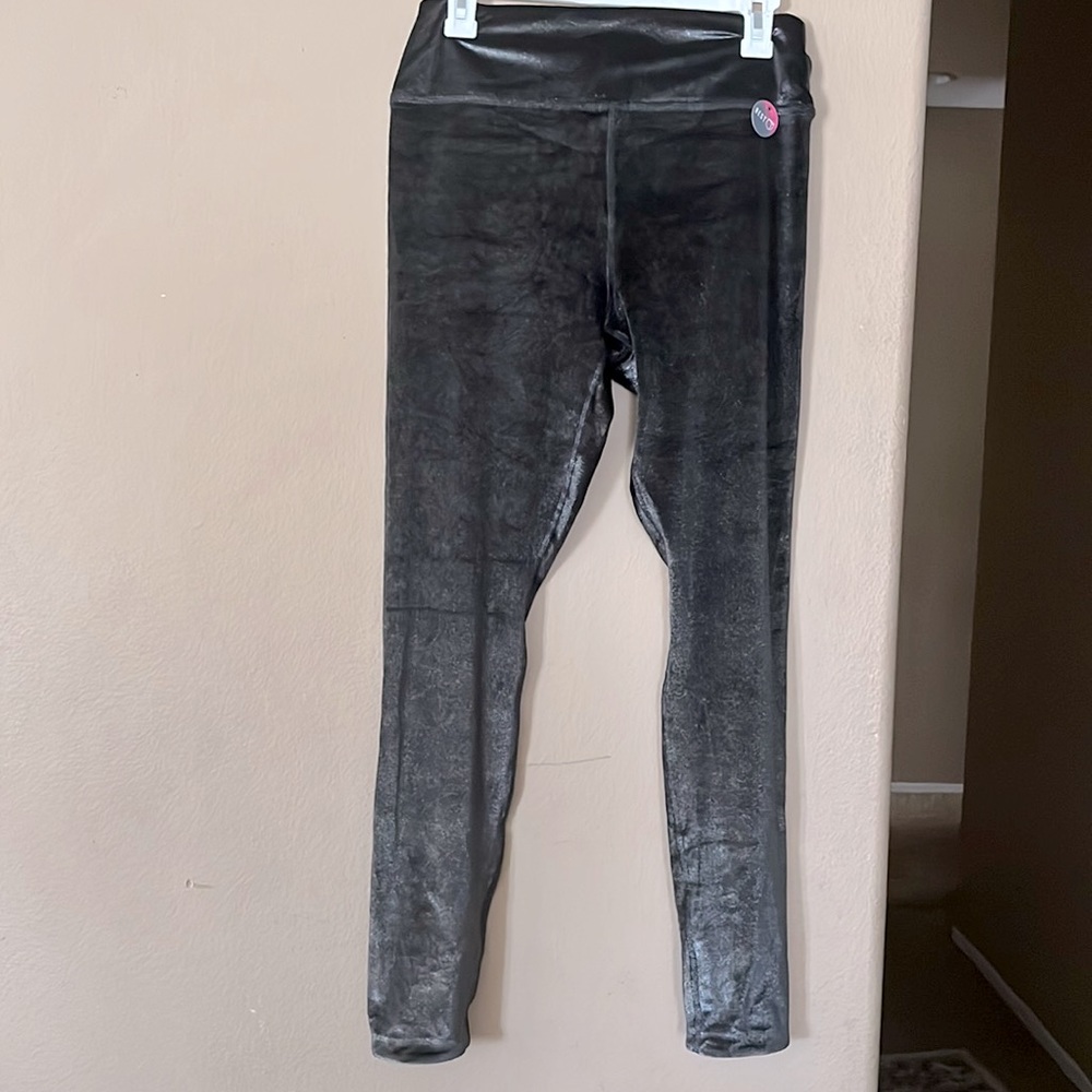 Pink VS ultimate leggings velour material